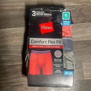 Hanes Tagless boxer briefs 3pack size XL